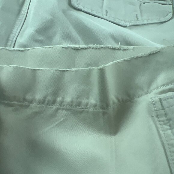 Abercrombie & Fitch Mens Kakhi Cotton Cargo Shorts 32 Waist With Pockets Y2K 90s - Picture 11 of 11